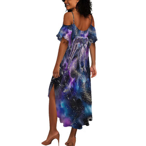 Nut Egyptian Summer Maxi Dress She Who Bore the Gods Galactic Vessel Cosmic Goddess Star Map
