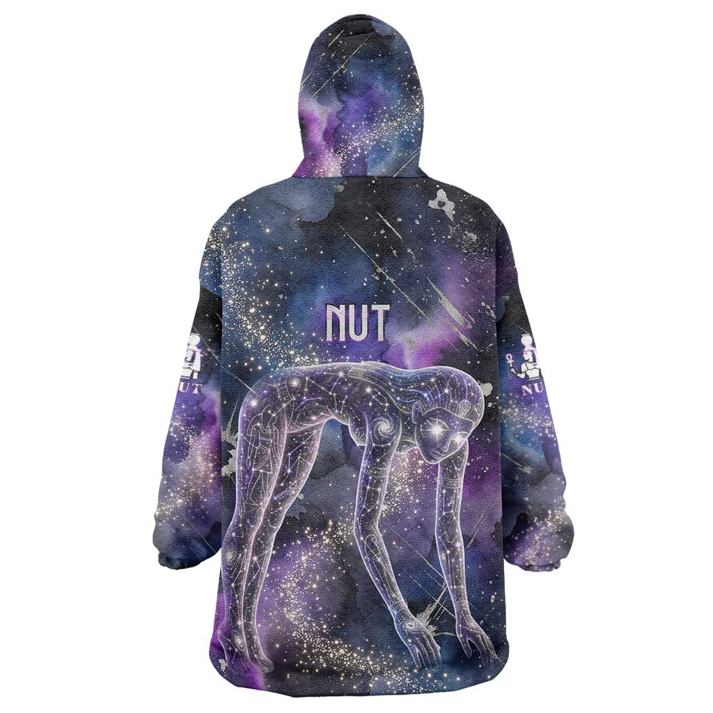 Nut Egyptian Wearable Blanket Hoodie She Who Bore the Gods Galactic Vessel Cosmic Goddess Star Map