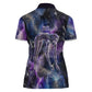 Nut Egyptian Women Polo Shirt She Who Bore the Gods Galactic Vessel Cosmic Goddess Star Map