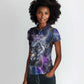 Nut Egyptian Women Polo Shirt She Who Bore the Gods Galactic Vessel Cosmic Goddess Star Map