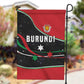Burundi Garden Flag with Athletics Runners Black Red Green Flag Spirit