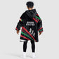 Burundi Kid Wearable Blanket Hoodie with Athletics Runners Black Red Green Flag Spirit