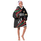 Burundi Kid Wearable Blanket Hoodie with Athletics Runners Black Red Green Flag Spirit