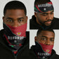 Burundi Neck Gaiter with Athletics Runners Black Red Green Flag Spirit - African Pride