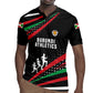 Burundi Rugby Jersey with Athletics Runners Black Red Green Flag Spirit