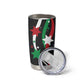Burundi Tumbler Cup with Athletics Runners Black Red Green Flag Spirit