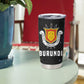Burundi Tumbler Cup with Athletics Runners Black Red Green Flag Spirit