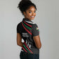Burundi Women Polo Shirt with Athletics Runners Black Red Green Flag Spirit