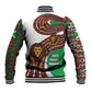 Burundi Lion Tribal Pattern Baseball Jacket - National Motto Unité Travail Progrès
