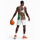 Burundi Lion Tribal Pattern Basketball Jersey - National Motto Unité Travail Progrès - African Pride