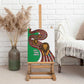 Burundi Lion Tribal Pattern Canvas Wall Art - National Motto Unité Travail Progrès