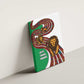Burundi Lion Tribal Pattern Canvas Wall Art - National Motto Unité Travail Progrès