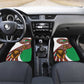 Burundi Lion Tribal Pattern Car Mats - National Motto Unité Travail Progrès