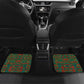 Burundi Lion Tribal Pattern Car Mats - National Motto Unité Travail Progrès