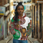 Burundi Lion Tribal Pattern Hoodie - National Motto Unité Travail Progrès