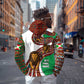 Burundi Lion Tribal Pattern Hoodie - National Motto Unité Travail Progrès