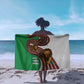Burundi Lion Tribal Pattern Sarong - National Motto Unité Travail Progrès