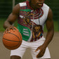Burundi Lion Tribal Pattern Sleeveless Zip Hoodie - National Motto Unité Travail Progrès - African Pride