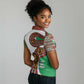 Burundi Lion Tribal Pattern Women Polo Shirt - National Motto Unité Travail Progrès
