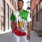 Burundi Flag Baseball Jersey with National Emblem and Motto Unité Travail Progres