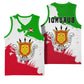 Burundi Flag Basketball Jersey with National Emblem and Motto Unité Travail Progres - African Pride