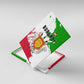 Burundi Flag Canvas Wall Art with National Emblem and Motto Unité Travail Progres