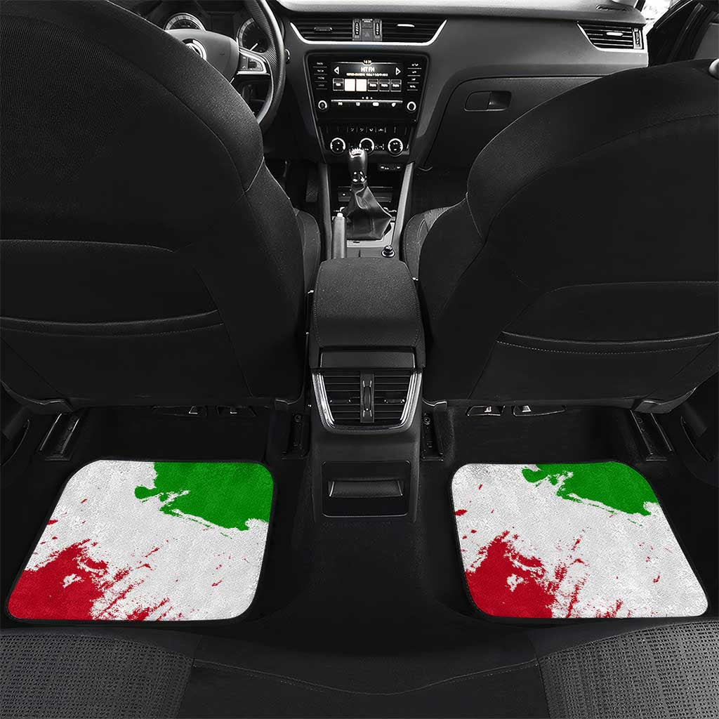 Burundi Flag Car Mats with National Emblem and Motto Unité Travail Progres