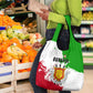 Burundi Flag Grocery Bag with National Emblem and Motto Unité Travail Progres