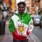 Burundi Flag Hoodie with National Emblem and Motto Unité Travail Progres