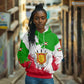 Burundi Flag Hoodie with National Emblem and Motto Unité Travail Progres