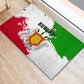 Burundi Flag Rubber Doormat with National Emblem and Motto Unité Travail Progres