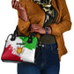 Burundi Flag Shoulder Handbag with National Emblem and Motto Unité Travail Progres