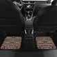 Burundi Turaco Car Mats with National Bird and Flag Pattern