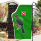 Burundi Turaco Garden Flag with National Bird and Flag Pattern