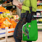 Burundi Turaco Grocery Bag with National Bird and Flag Pattern
