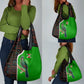 Burundi Turaco Grocery Bag with National Bird and Flag Pattern