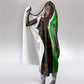 Burundi Turaco Hooded Blanket with National Bird and Flag Pattern