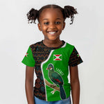 Burundi Turaco Kid T shirt with National Bird and Flag Pattern