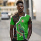 Burundi Turaco Polo Shirt with National Bird and Flag Pattern