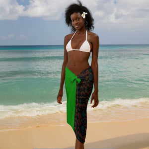 Burundi Turaco Sarong with National Bird and Flag Pattern