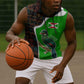 Burundi Turaco Sleeveless Hoodie with National Bird and Flag Pattern - African Pride