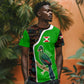 Burundi Turaco T shirt with National Bird and Flag Pattern