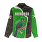 Burundi Turaco Women Casual Shirt with National Bird and Flag Pattern