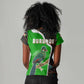 Burundi Turaco Women V-Neck T-Shirt with National Bird and Flag Pattern