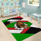 Burundi Roaring Lion Area Rug with National Flag Colors