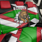 Burundi Roaring Lion Back Car Seat Cover with National Flag Colors