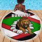 Burundi Roaring Lion Beach Blanket with National Flag Colors