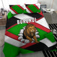 Burundi Roaring Lion Bedding Set with National Flag Colors