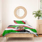Burundi Roaring Lion Bedding Set with National Flag Colors