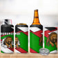 Burundi Roaring Lion 4 in 1 Can Cooler Tumbler with National Flag Colors
